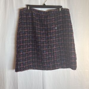 Oscar Oscar De La Renta Colorful Skirt Size 14 Petite Preowned